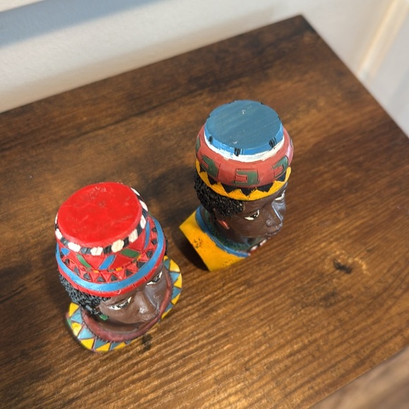 Vintage African Handcarved  Queen Figurines decor - Picture 4 of 6